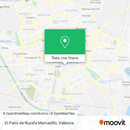 El Patio de Ruzafa-Mercadillo map