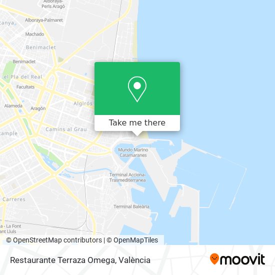 Restaurante Terraza Omega map