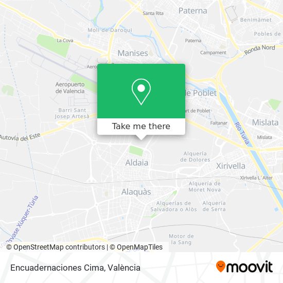 Encuadernaciones Cima map