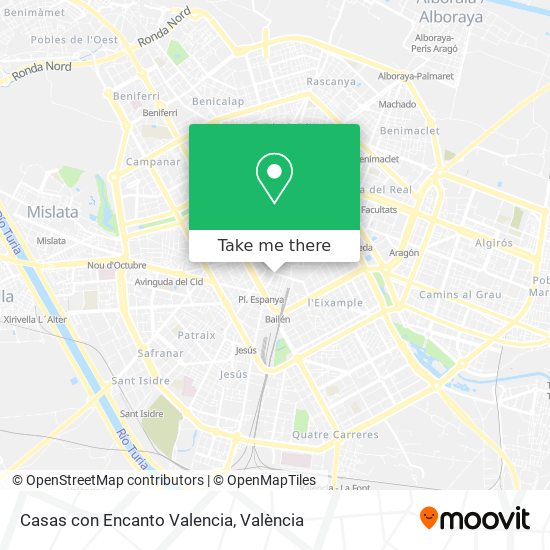 Casas con Encanto Valencia map