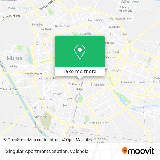 Singular Apartments Station map