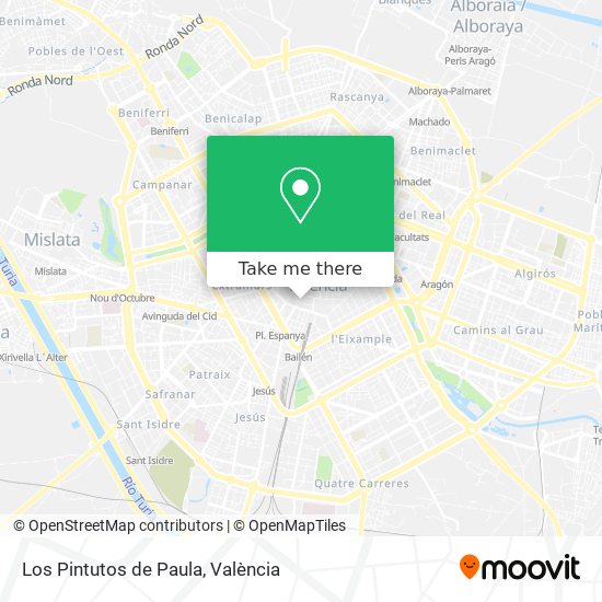 Los Pintutos de Paula map