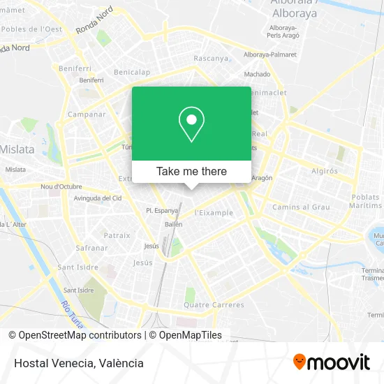 Hostal Venecia map