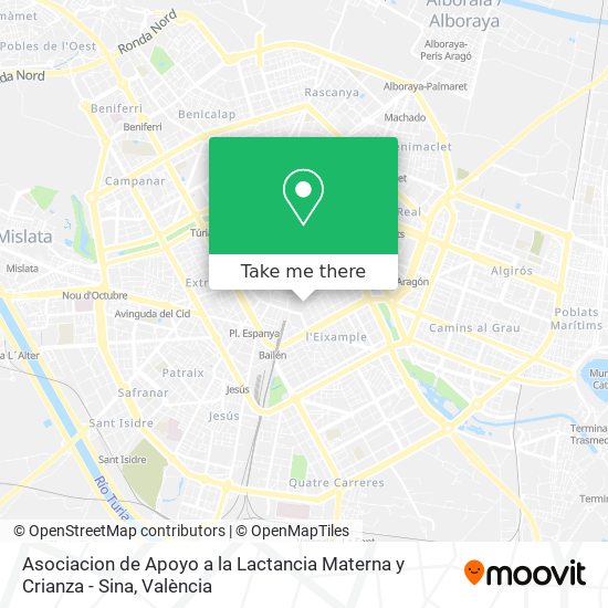 Asociacion de Apoyo a la Lactancia Materna y Crianza - Sina map