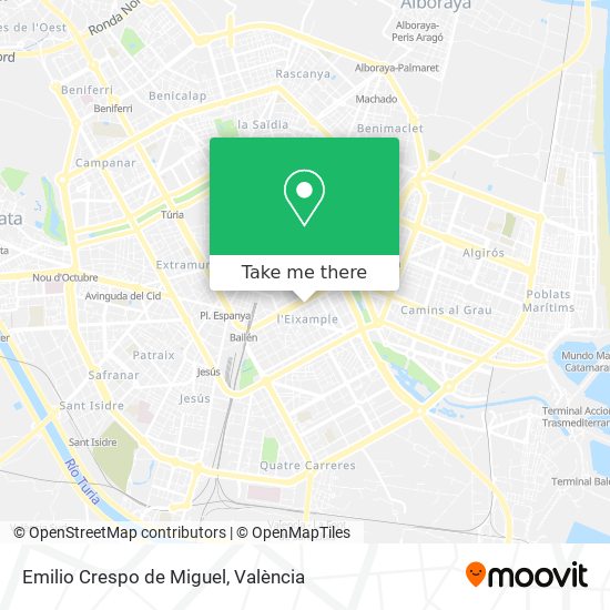 Emilio Crespo de Miguel map