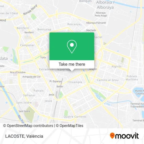 LACOSTE map