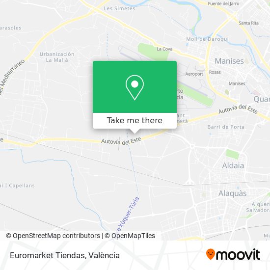 Euromarket Tiendas map