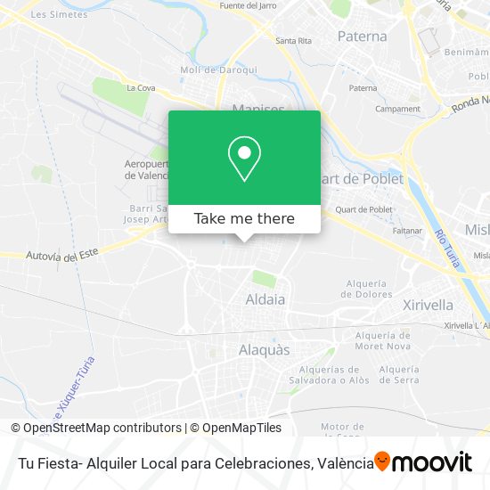 Tu Fiesta- Alquiler Local para Celebraciones map