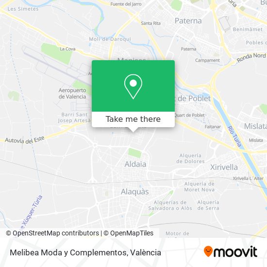 Melibea Moda y Complementos map