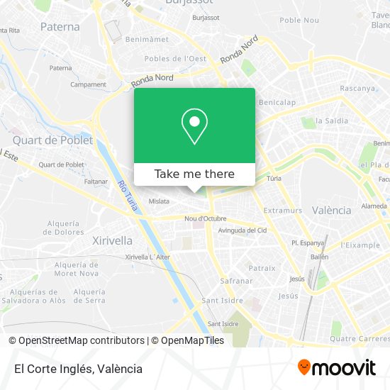 El Corte Inglés map