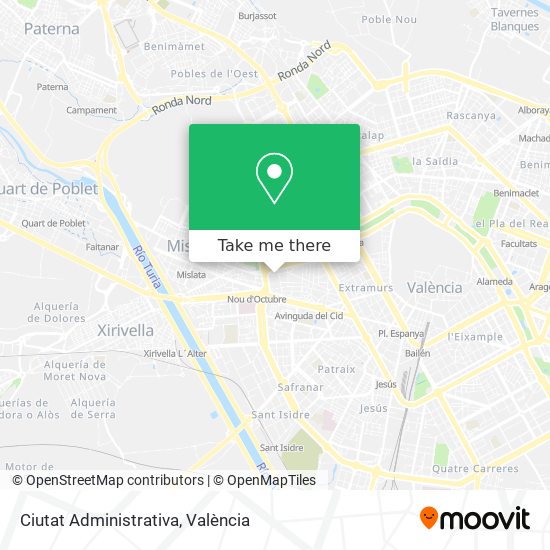 Ciutat Administrativa map