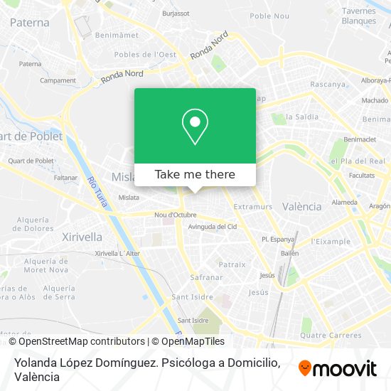 Yolanda López Domínguez. Psicóloga a Domicilio map