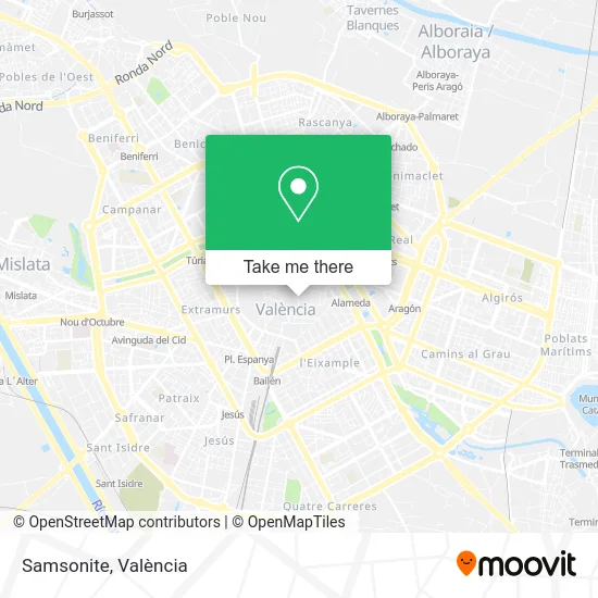 Samsonite map