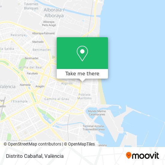Distrito Cabañal map