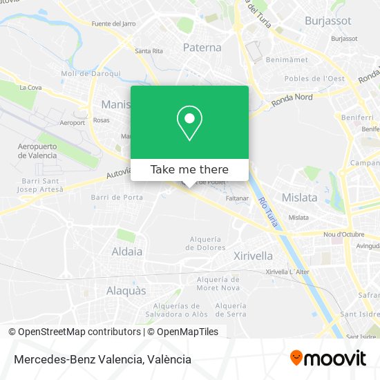 Mercedes-Benz Valencia map