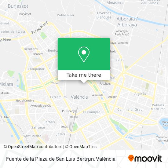 mapa Fuente de la Plaza de San Luis Bertrµn