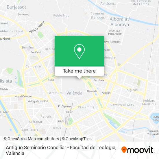Antiguo Seminario Conciliar - Facultad de Teología map