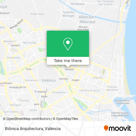 Biōnica Arquitectura map
