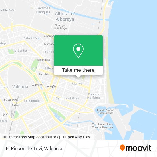 El Rincón de Trivi map