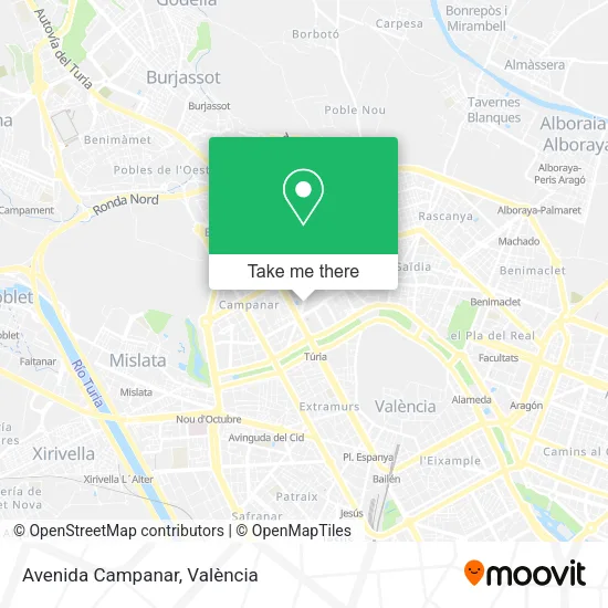 Avenida Campanar map