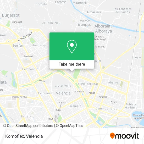 Komoflex map