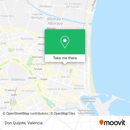 Don Quijote map