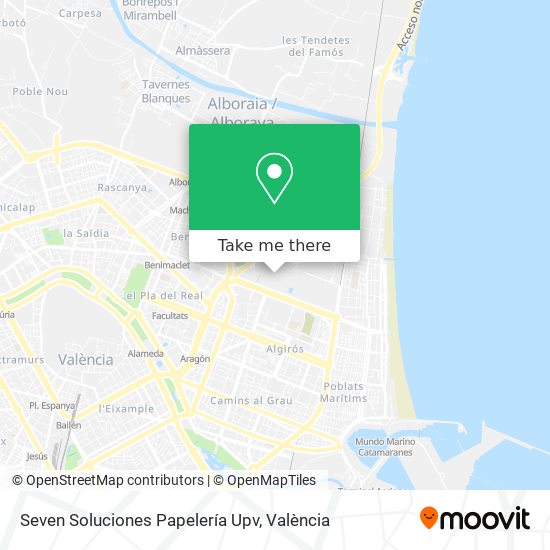 Seven Soluciones Papelería Upv map
