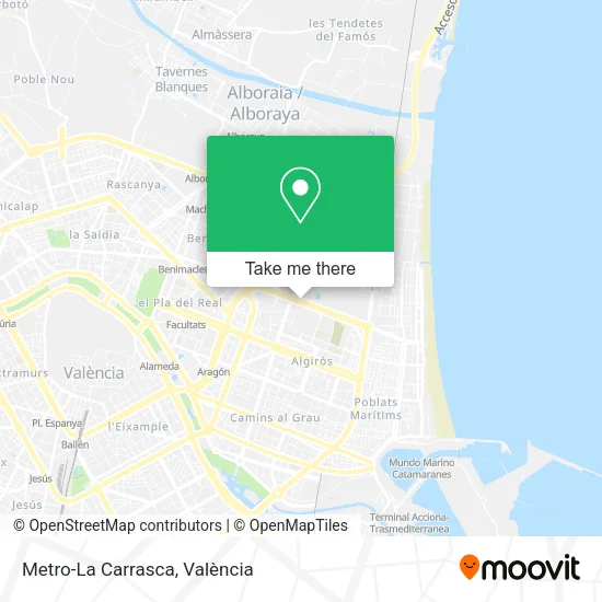 Metro-La Carrasca map
