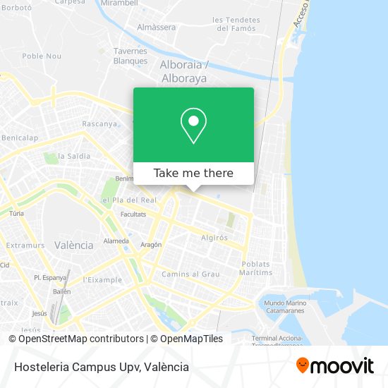 Hosteleria Campus Upv map