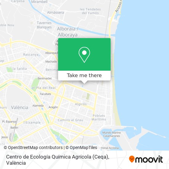 Centro de Ecología Química Agrícola (Ceqa) map