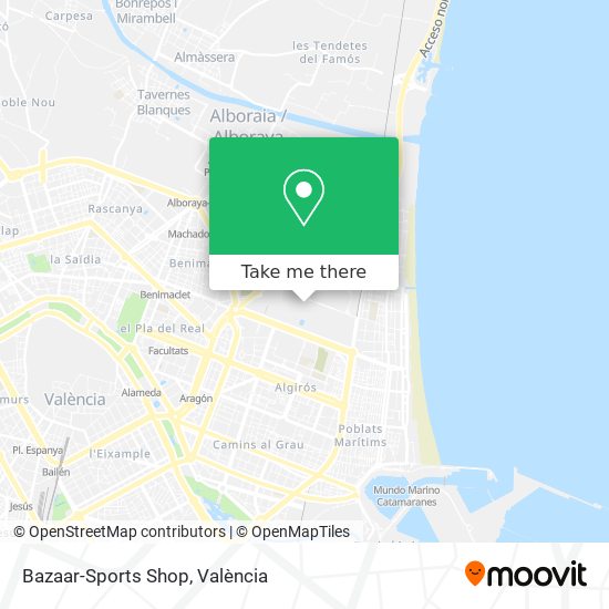 Bazaar-Sports Shop map