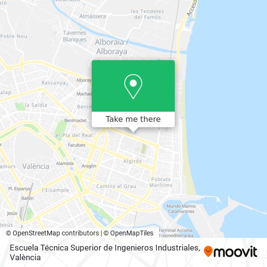 Escuela Técnica Superior de Ingenieros Industriales map