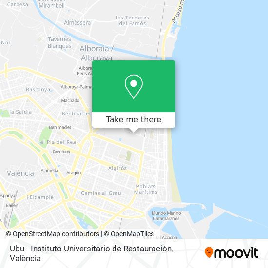 Ubu - Instituto Universitario de Restauración map