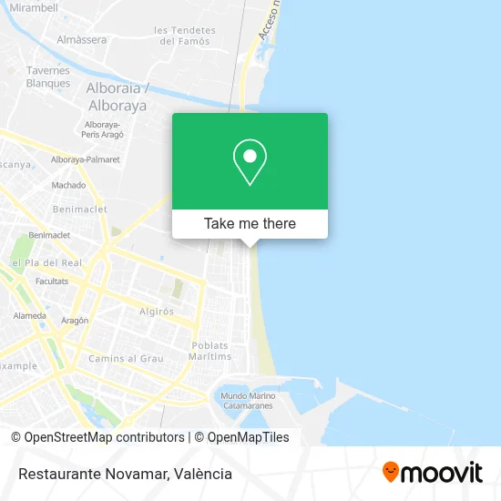 Restaurante Novamar map