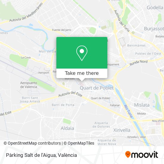 Pàrking Salt de l'Aigua map