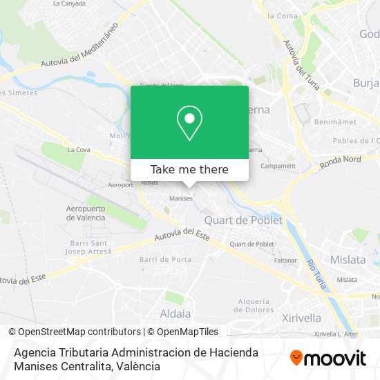 Agencia Tributaria Administracion de Hacienda Manises Centralita map