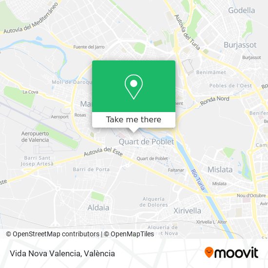 mapa Vida Nova Valencia