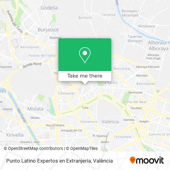 Punto Latino Expertos en Extranjería map