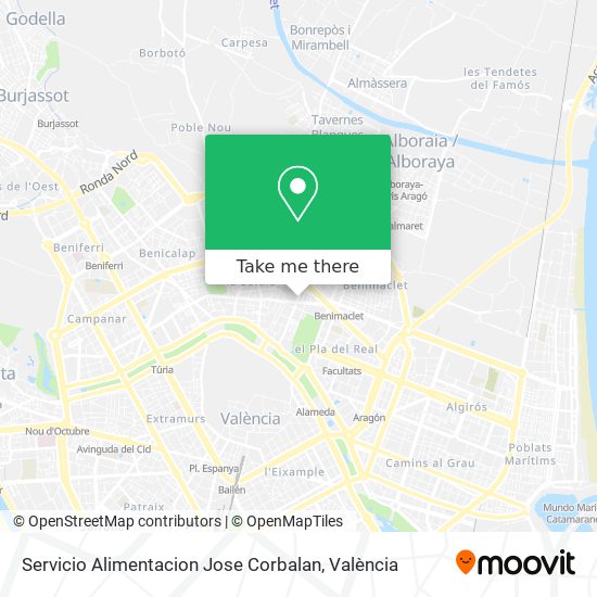 Servicio Alimentacion Jose Corbalan map