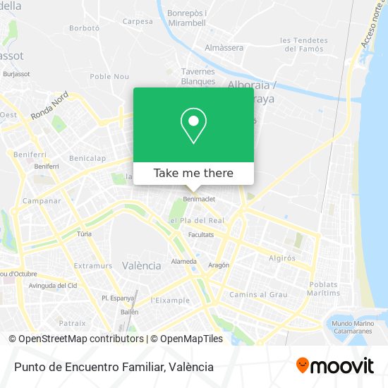 Punto de Encuentro Familiar map