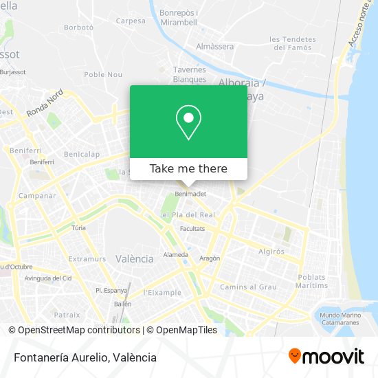 Fontanería Aurelio map