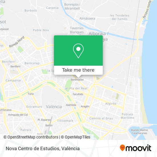 Nova Centro de Estudios map