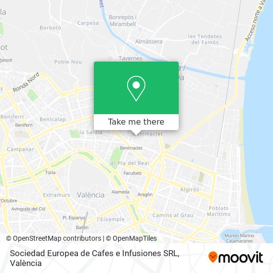 Sociedad Europea de Cafes e Infusiones SRL map