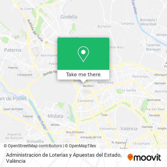 Administracion de Loterias y Apuestas del Estado map