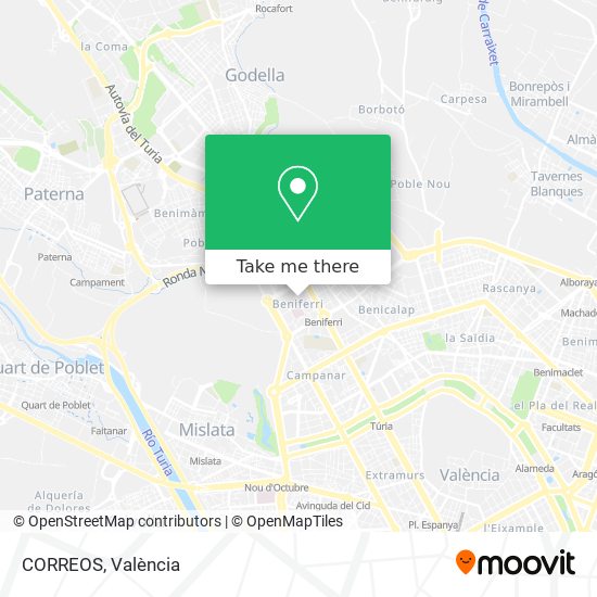 CORREOS map