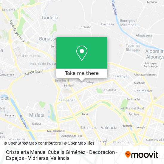 Cristaleria Manuel Cubells Giménez - Decoración - Espejos - Vidrieras map