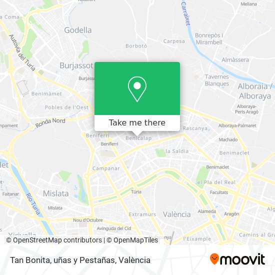 Tan Bonita, uñas y Pestañas map