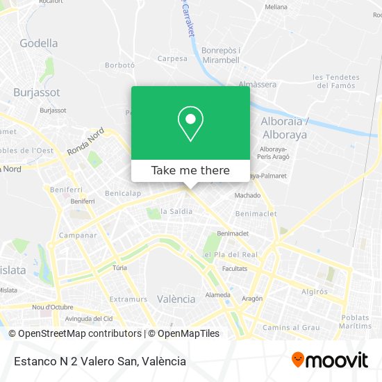 Estanco N 2 Valero San map