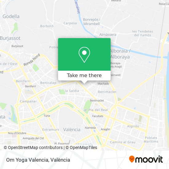 Om Yoga Valencia map