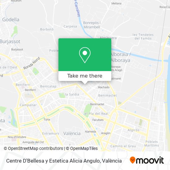 Centre D'Bellesa y Estetica Alicia Angulo map